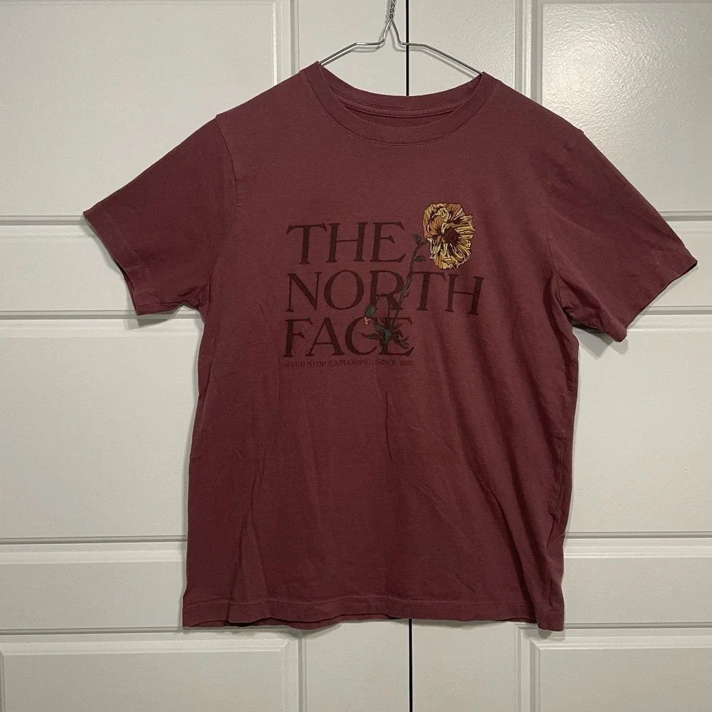 The North Face Small Marrón Womens Short Sleeve T-Shirt - Picture 3 of 8